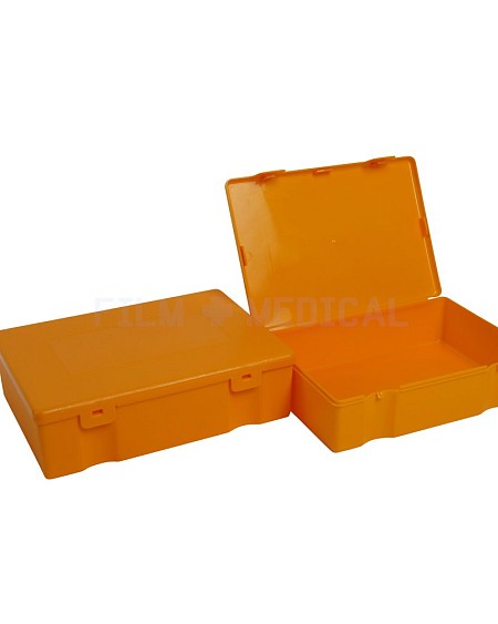 Small Orange Plastic Box